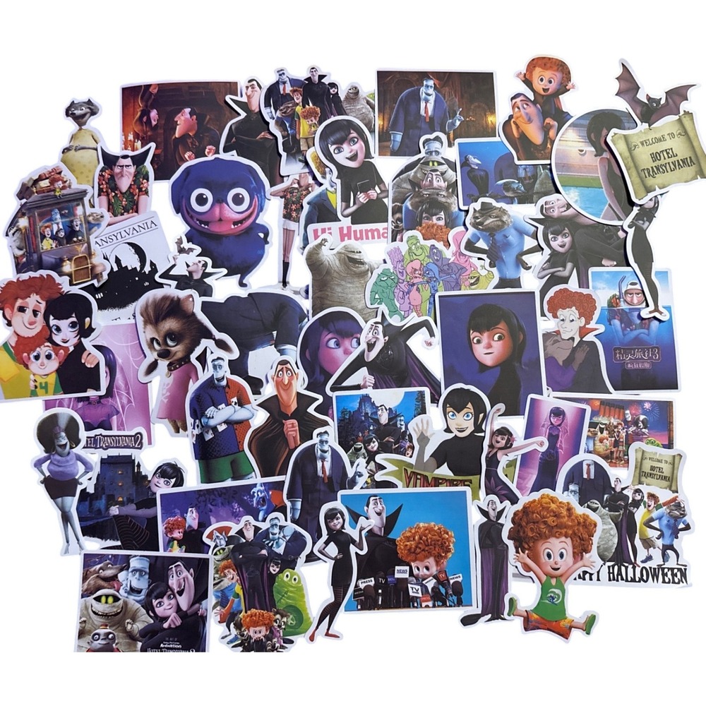 NEW 50pc Hotel Transylvania Cartoon Character Vinylβ Sticker Pack